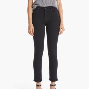 MOTHER The Mid Rise Dazzler Ankle Jeans Size 26 Black Not Guilty